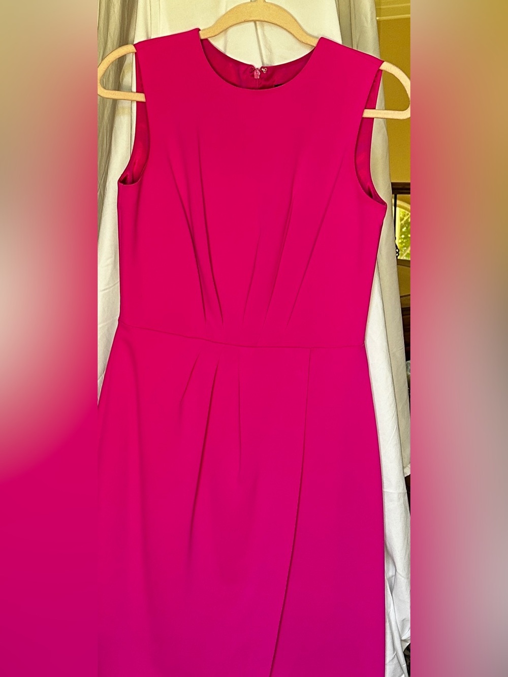 Alex Marie Vibrant Hot Pink Sleeveless Sheath Mini Dress
